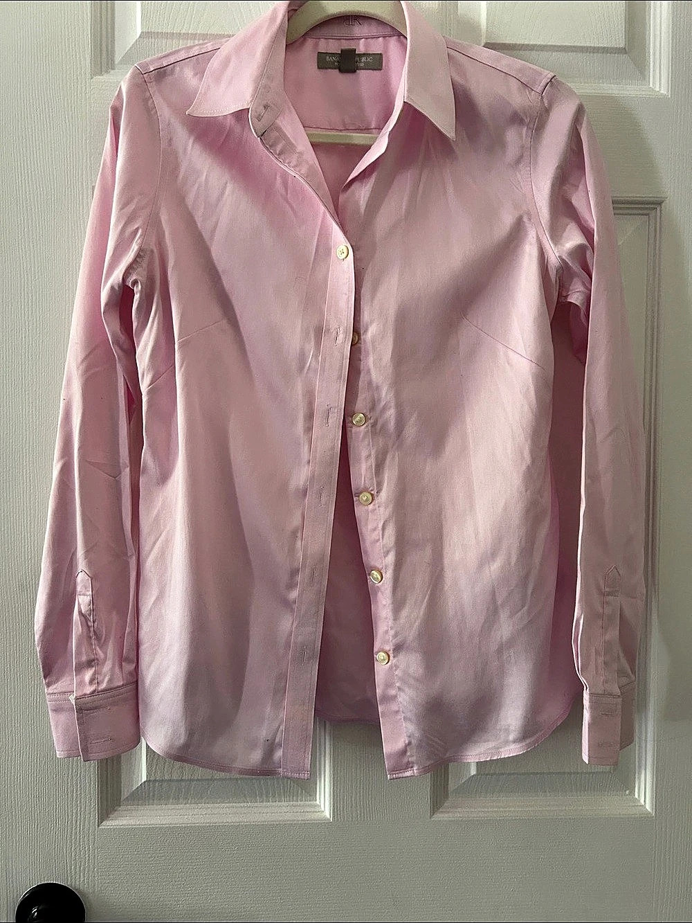 Banana Republic Non-Iron Fitted Shirt Pink Size 4